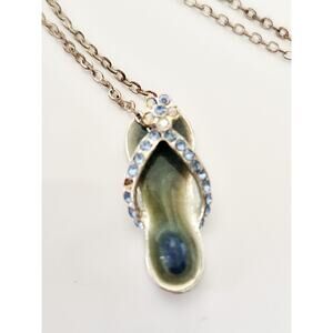 Vintage Avon Flip Flop Sandal Necklace